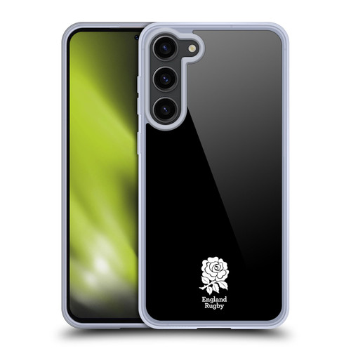 England Rugby Union 2016/17 The Rose Plain Black Soft Gel Case for Samsung Galaxy S23+ 5G & MagSafe