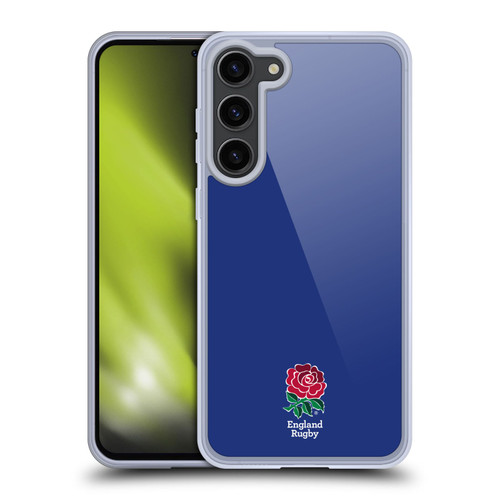 England Rugby Union 2016/17 The Rose Plain Navy Soft Gel Case for Samsung Galaxy S23+ 5G & MagSafe