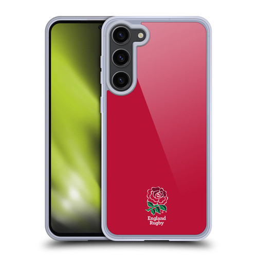 England Rugby Union 2016/17 The Rose Plain Red Soft Gel Case for Samsung Galaxy S23+ 5G & MagSafe