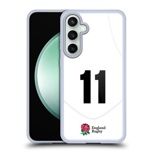 England Rugby Union 2020/21 Players Home Kit Position 11 Soft Gel Case for Samsung Galaxy S23 FE 5G & MagSafe
