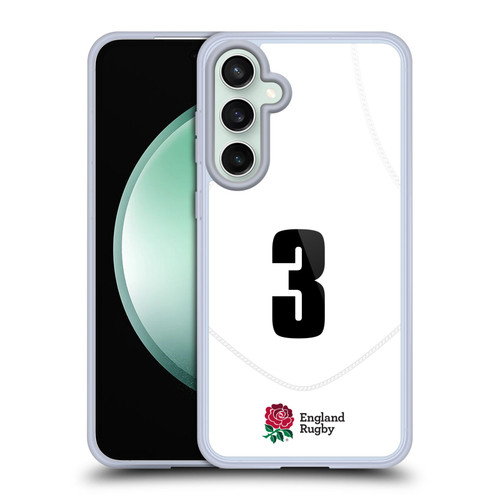 England Rugby Union 2020/21 Players Home Kit Position 3 Soft Gel Case for Samsung Galaxy S23 FE 5G & MagSafe