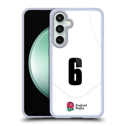 England Rugby Union 2020/21 Players Home Kit Position 6 Soft Gel Case for Samsung Galaxy S23 FE 5G & MagSafe