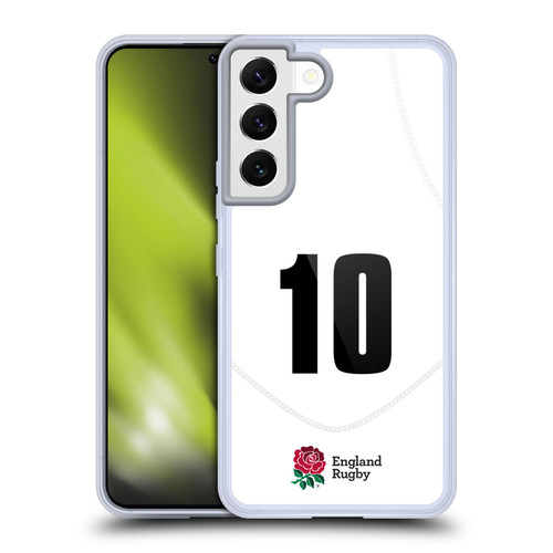 England Rugby Union 2020/21 Players Home Kit Position 10 Soft Gel Case for Samsung Galaxy S22 5G & MagSafe