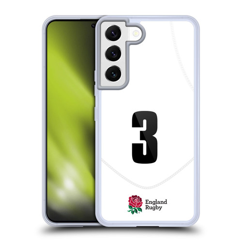 England Rugby Union 2020/21 Players Home Kit Position 3 Soft Gel Case for Samsung Galaxy S22 5G & MagSafe