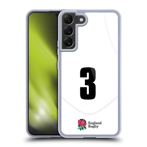 England Rugby Union 2020/21 Players Home Kit Position 3 Soft Gel Case for Samsung Galaxy S22+ 5G & MagSafe