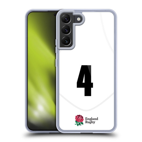 England Rugby Union 2020/21 Players Home Kit Position 4 Soft Gel Case for Samsung Galaxy S22+ 5G & MagSafe
