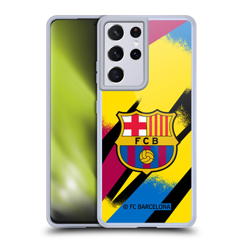 FC Barcelona 2019/20 Crest Kit Third Goalkeeper Soft Gel Case for Samsung Galaxy S21 Ultra 5G & MagSafe