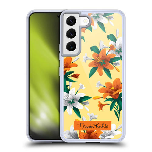 Frida Kahlo Flowers Orange Lilies Soft Gel Case for Samsung Galaxy S22 5G & MagSafe
