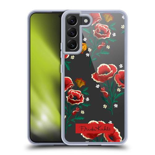Frida Kahlo Flowers Red Soft Gel Case for Samsung Galaxy S22+ 5G & MagSafe