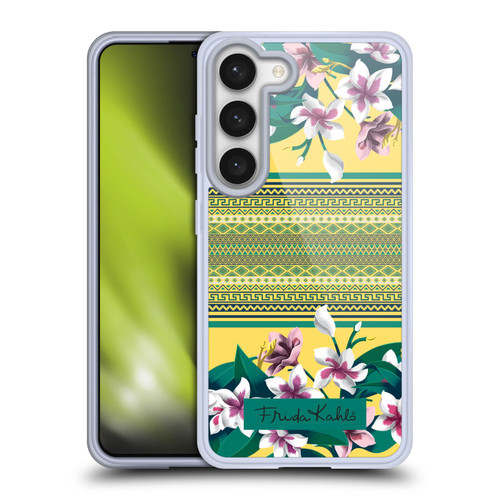 Frida Kahlo Flowers Tribal Plumeria Soft Gel Case for Samsung Galaxy S23 5G & MagSafe