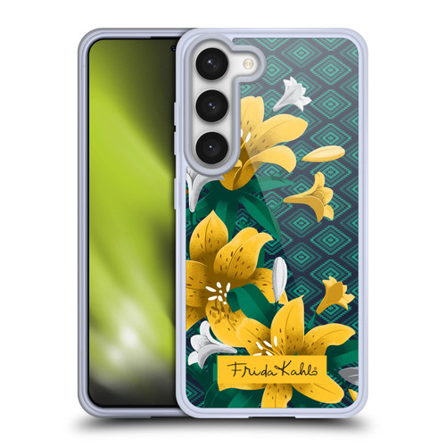 Frida Kahlo Flowers Yellow Lilies Soft Gel Case for Samsung Galaxy S23 5G & MagSafe