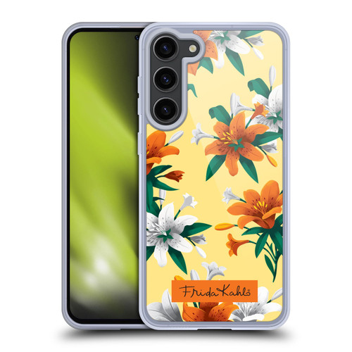 Frida Kahlo Flowers Orange Lilies Soft Gel Case for Samsung Galaxy S23+ 5G & MagSafe
