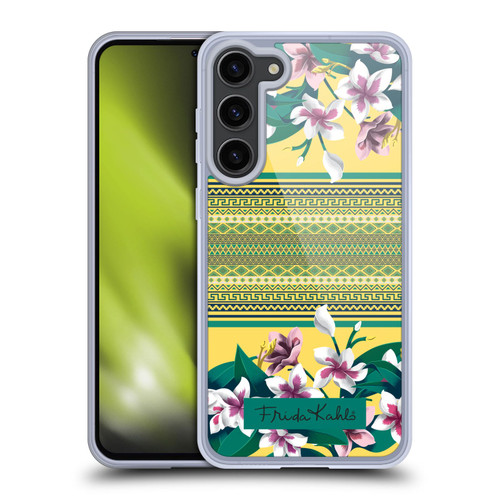 Frida Kahlo Flowers Tribal Plumeria Soft Gel Case for Samsung Galaxy S23+ 5G & MagSafe