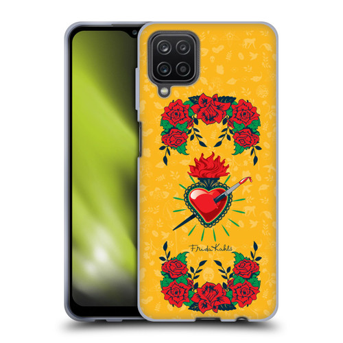 Frida Kahlo Icons Heart and Roses Soft Gel Case for Samsung Galaxy A12 (2020)