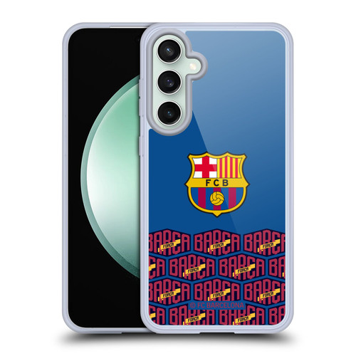 FC Barcelona Forca Barca Logo And Pattern Soft Gel Case for Samsung Galaxy S23 FE 5G & MagSafe
