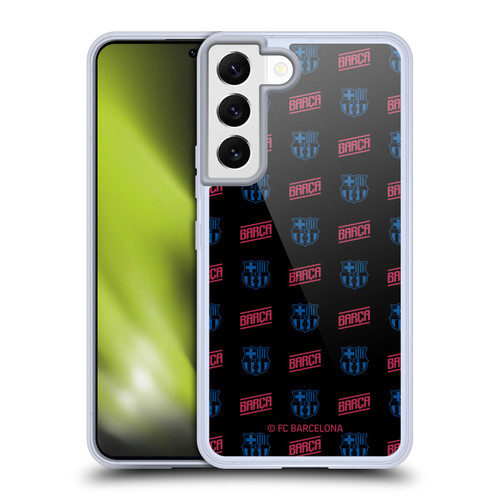 FC Barcelona Forca Barca Pattern Soft Gel Case for Samsung Galaxy S22 5G & MagSafe