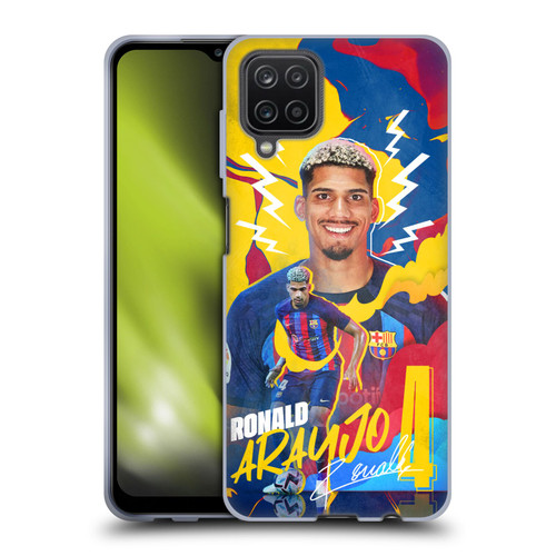 FC Barcelona 2022/23 First Team Ronald Araújo Soft Gel Case for Samsung Galaxy A12 (2020)