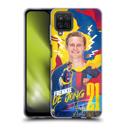 FC Barcelona 2022/23 First Team Frenkie de Jong Soft Gel Case for Samsung Galaxy A12 (2020)