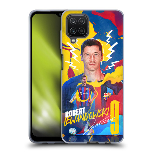 FC Barcelona 2022/23 First Team Robert Lewandowski Soft Gel Case for Samsung Galaxy A12 (2020)