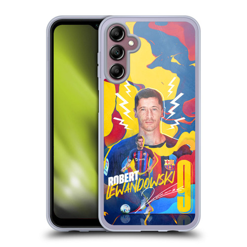 FC Barcelona 2022/23 First Team Robert Lewandowski Soft Gel Case for Samsung Galaxy A14 5G