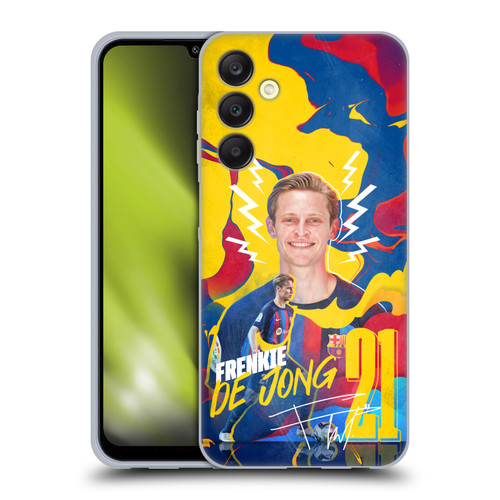 FC Barcelona 2022/23 First Team Frenkie de Jong Soft Gel Case for Samsung Galaxy A25 5G