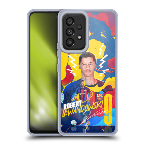 FC Barcelona 2022/23 First Team Robert Lewandowski Soft Gel Case for Samsung Galaxy A53 5G (2022)
