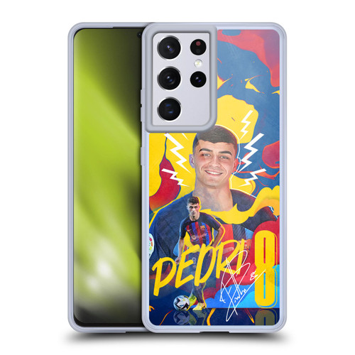 FC Barcelona 2022/23 First Team Pedri Soft Gel Case for Samsung Galaxy S21 Ultra 5G & MagSafe