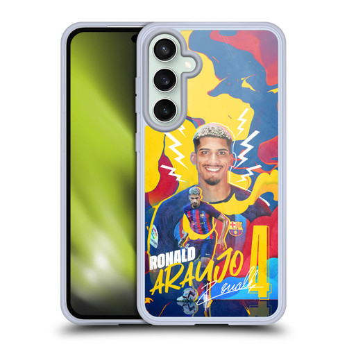 FC Barcelona 2022/23 First Team Ronald Araújo Soft Gel Case for Samsung Galaxy S23 FE 5G & MagSafe