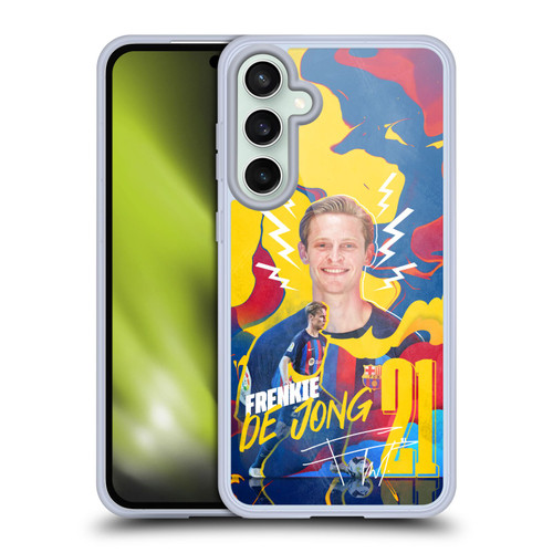 FC Barcelona 2022/23 First Team Frenkie de Jong Soft Gel Case for Samsung Galaxy S23 FE 5G & MagSafe