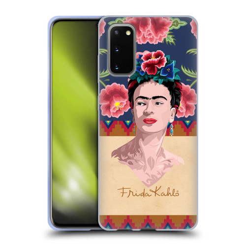 Frida Kahlo Portrait Red Soft Gel Case for Samsung Galaxy S20 / S20 5G