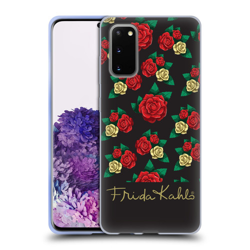 Frida Kahlo Roses Pattern Soft Gel Case for Samsung Galaxy S20 / S20 5G
