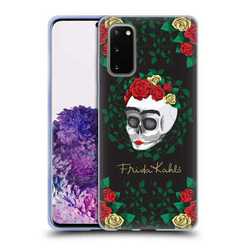 Frida Kahlo Roses Skull Bloom Soft Gel Case for Samsung Galaxy S20 / S20 5G