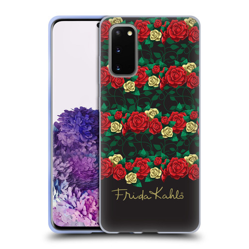Frida Kahlo Roses Stripes Soft Gel Case for Samsung Galaxy S20 / S20 5G