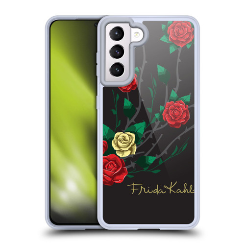 Frida Kahlo Roses Shrub Soft Gel Case for Samsung Galaxy S21 5G & MagSafe