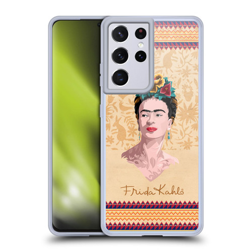 Frida Kahlo Portrait Yellow Soft Gel Case for Samsung Galaxy S21 Ultra 5G & MagSafe