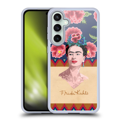 Frida Kahlo Portrait Red Soft Gel Case for Samsung Galaxy S23 FE 5G & MagSafe