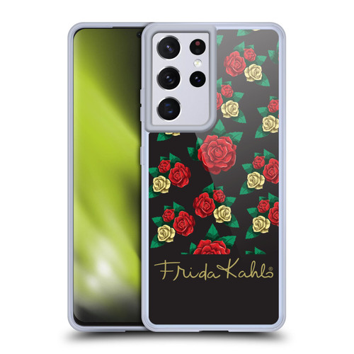 Frida Kahlo Roses Pattern Soft Gel Case for Samsung Galaxy S21 Ultra 5G & MagSafe