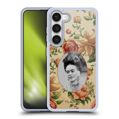 Frida Kahlo Portraits And Quotes Floral Soft Gel Case for Samsung Galaxy S23 5G & MagSafe