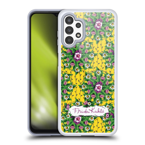 Frida Kahlo Purple Florals Mandala Soft Gel Case for Samsung Galaxy A13 (2022)