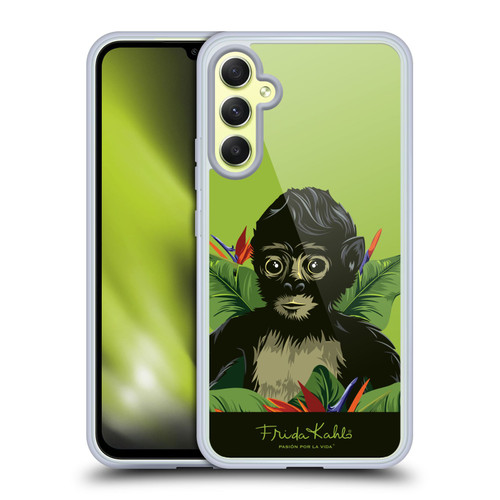 Frida Kahlo Tropical Monkey Soft Gel Case for Samsung Galaxy A34 5G