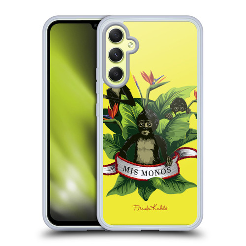 Frida Kahlo Tropical Monkeys Soft Gel Case for Samsung Galaxy A34 5G