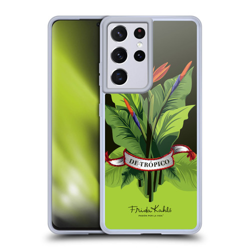 Frida Kahlo Tropical Ribbon Soft Gel Case for Samsung Galaxy S21 Ultra 5G & MagSafe