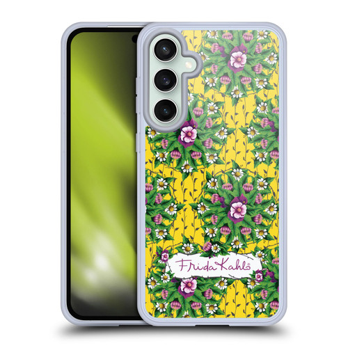 Frida Kahlo Purple Florals Mandala Soft Gel Case for Samsung Galaxy S23 FE 5G & MagSafe