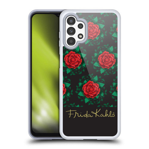 Frida Kahlo Roses Leafy Soft Gel Case for Samsung Galaxy A13 (2022)
