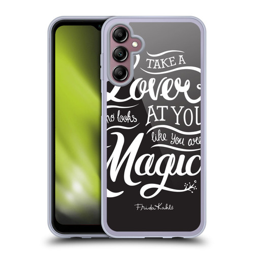 Frida Kahlo Typography Lover Black Soft Gel Case for Samsung Galaxy A14 5G