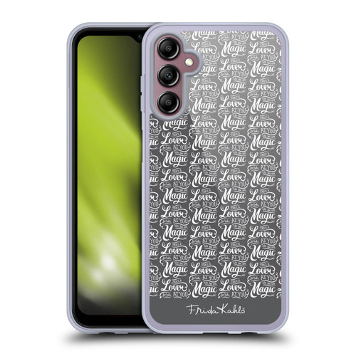 Frida Kahlo Typography Lover Grey Soft Gel Case for Samsung Galaxy A14 5G