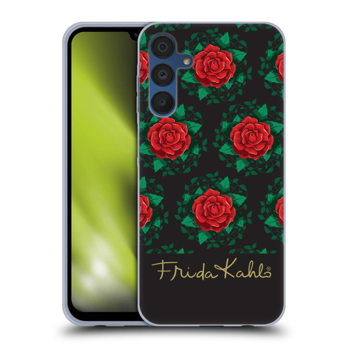 Frida Kahlo Roses Leafy Soft Gel Case for Samsung Galaxy A15 & MagSafe