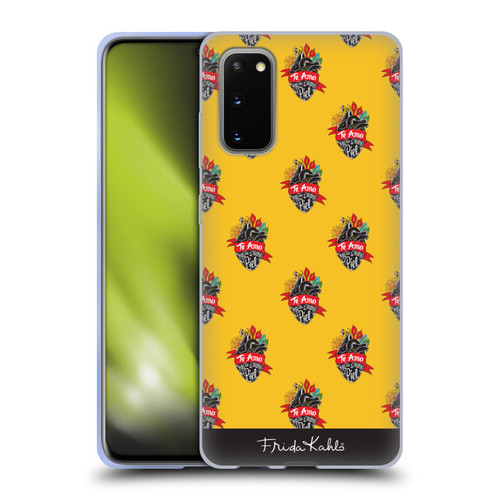 Frida Kahlo Typography Heart Pattern Soft Gel Case for Samsung Galaxy S20 / S20 5G