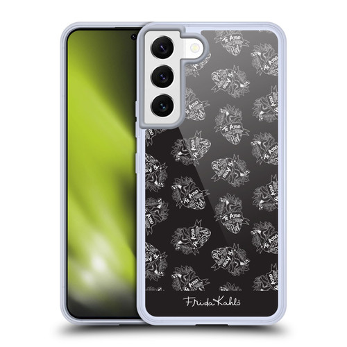 Frida Kahlo Typography Black Heart Soft Gel Case for Samsung Galaxy S22 5G & MagSafe
