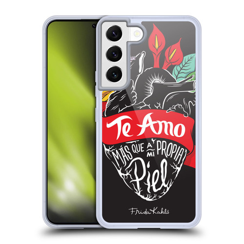 Frida Kahlo Typography Heart Soft Gel Case for Samsung Galaxy S22 5G & MagSafe
